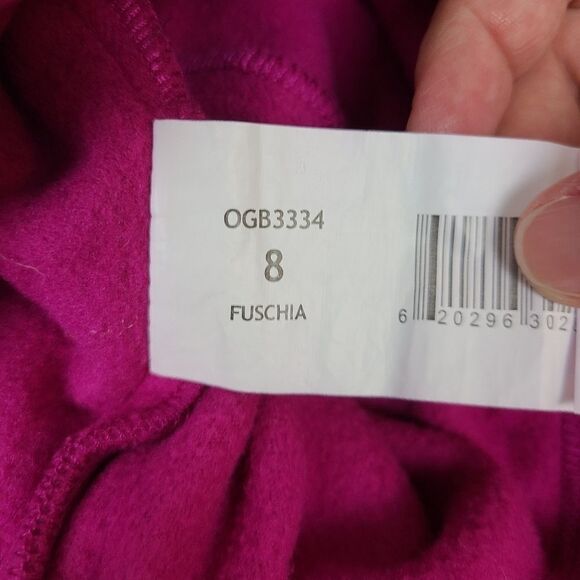 Oshkosh Girl's Fuschia Pink Fleece Winter Hat Size 8 - Picture 9 of 10